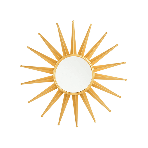 Espelho PERELLI 60 cm 60 cm Metal Dourado