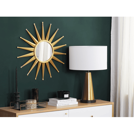 Espelho PERELLI 60 cm 60 cm Metal Dourado