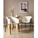 Beliani Silla de comedor AMES Beliani Silla de comedor AMES Blanco/ Beige