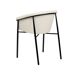 Beliani Silla de comedor AMES Beliani Silla de comedor AMES Blanco/ Beige