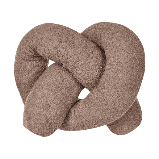 Conjunto de 2 almofadas decorativas GLADIOLUS Bouclé 172 x 14 cm Castanho Sólido