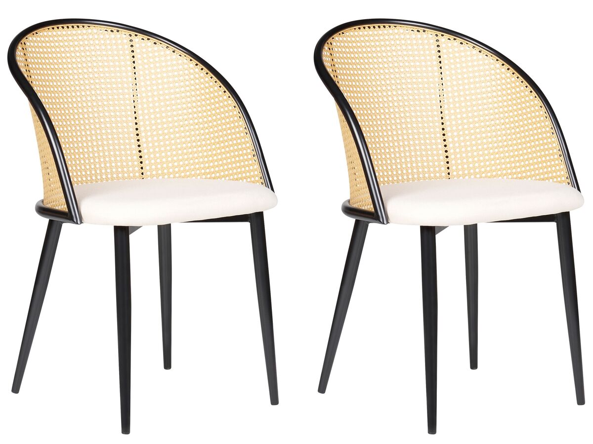 Beliani Silla de comedor CORNELL Negro