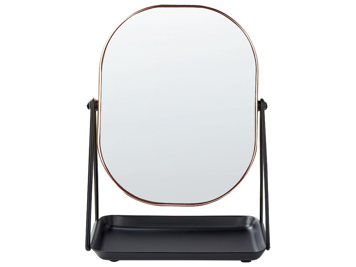 Beliani Espejo de maquillaje CORREZE 24x15 Níquel