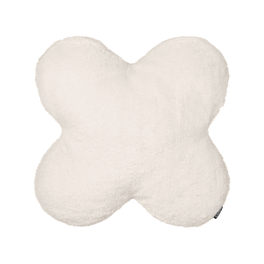 Conjunto de 2 almofadas decorativas ACHILLEA Imitação de pele 54 x 54 cm Creme Sólido