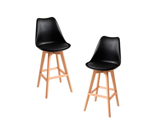 Pack 2 taburetes synk - negro