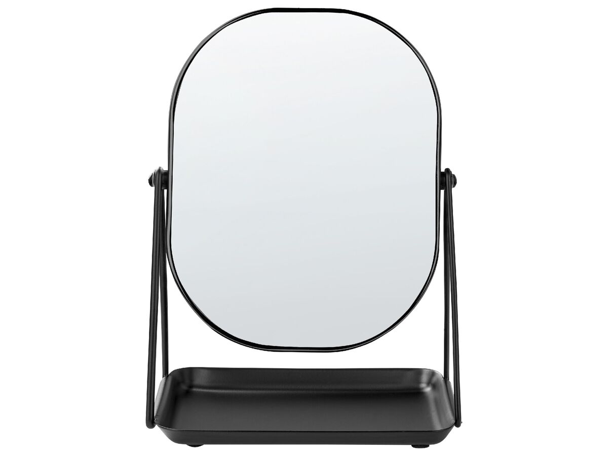 Beliani Espejo de maquillaje CORREZE 24x15 Negro