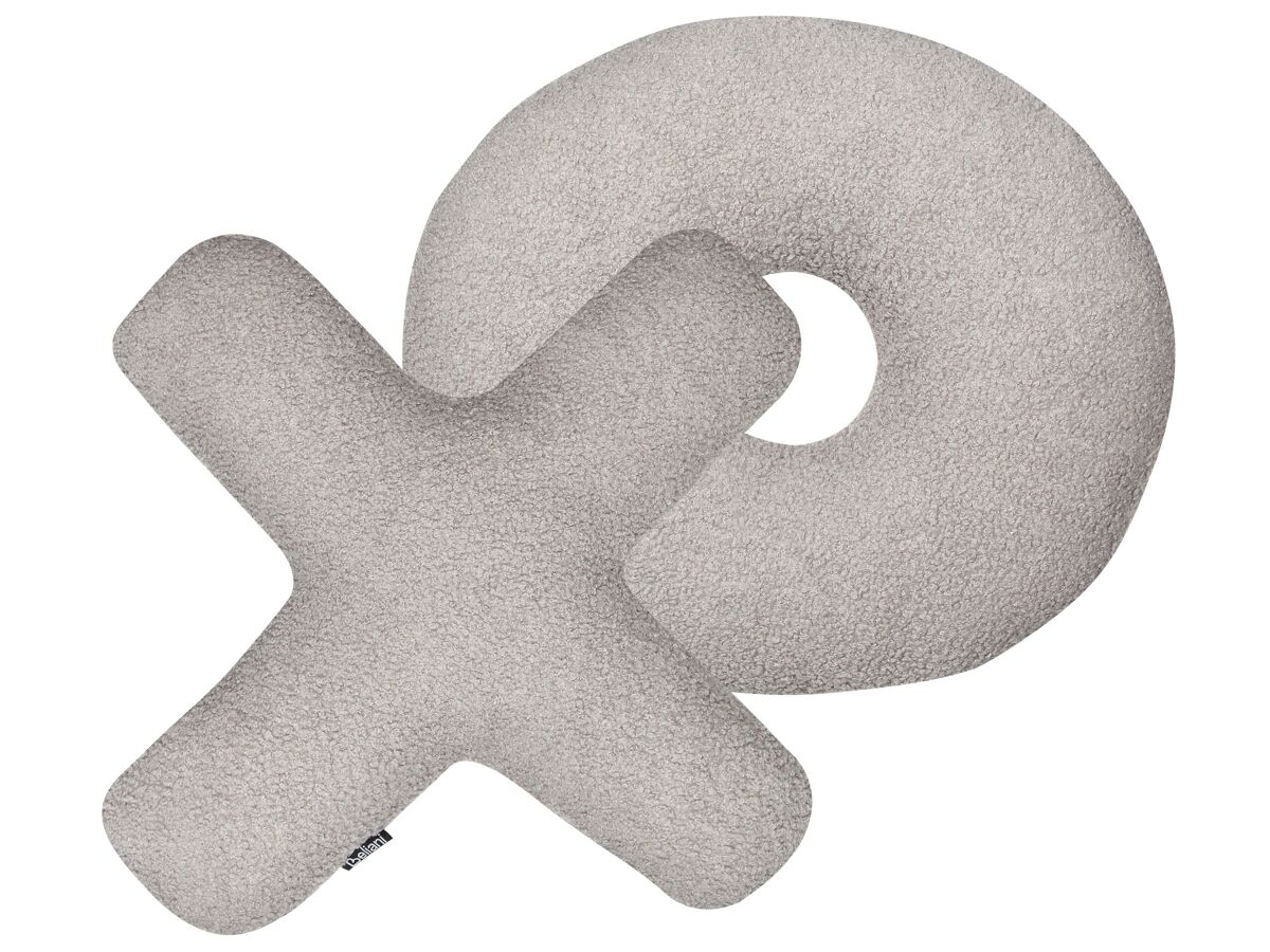 Beliani Cojín decorativo HESPERIS 46x46 Gris Claro