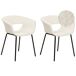 Beliani Silla de comedor ELMA Beliani Silla de comedor ELMA Blanco/ Beige