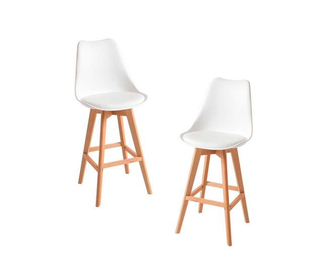 Pack 2 taburetes synk - blanco