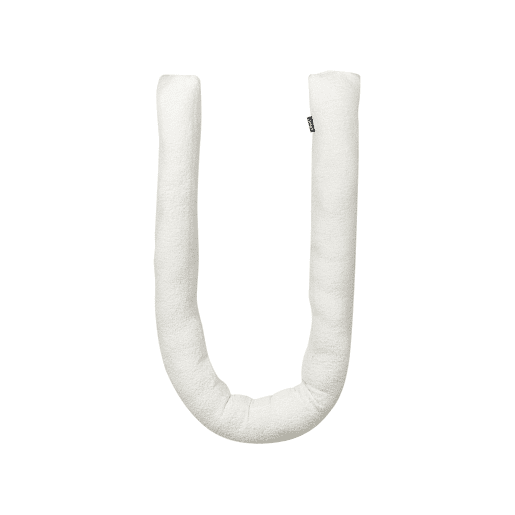 Almofada decorativa GLADIOLUS Bouclé 172 x 14 cm Branco creme Sólido