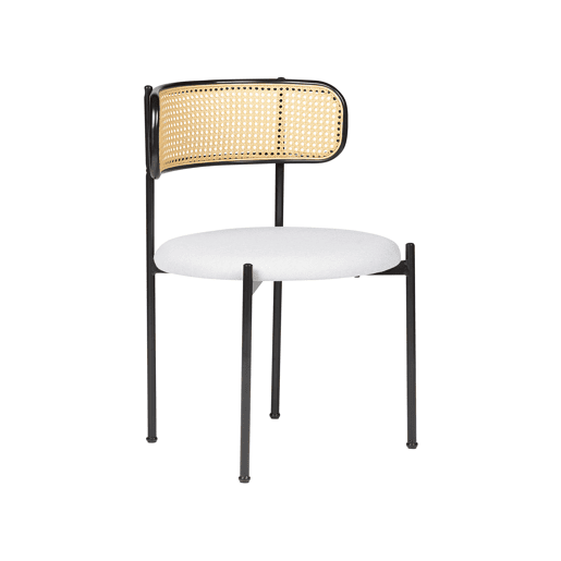 Conjunto de 2 cadeiras de jantar ANDOVER Metal Preto