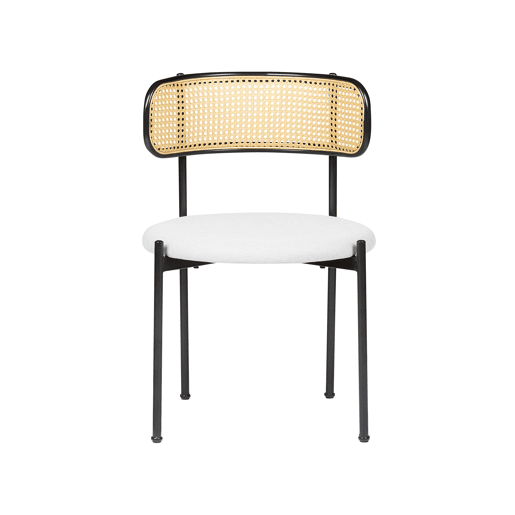 Conjunto de 2 cadeiras de jantar ANDOVER Metal Preto