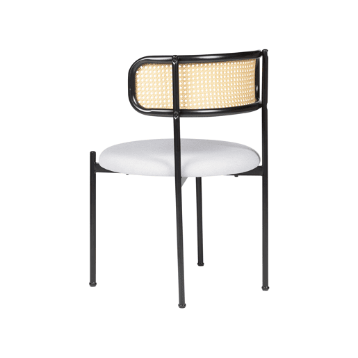 Conjunto de 2 cadeiras de jantar ANDOVER Metal Preto