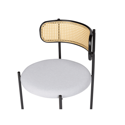 Conjunto de 2 cadeiras de jantar ANDOVER Metal Preto