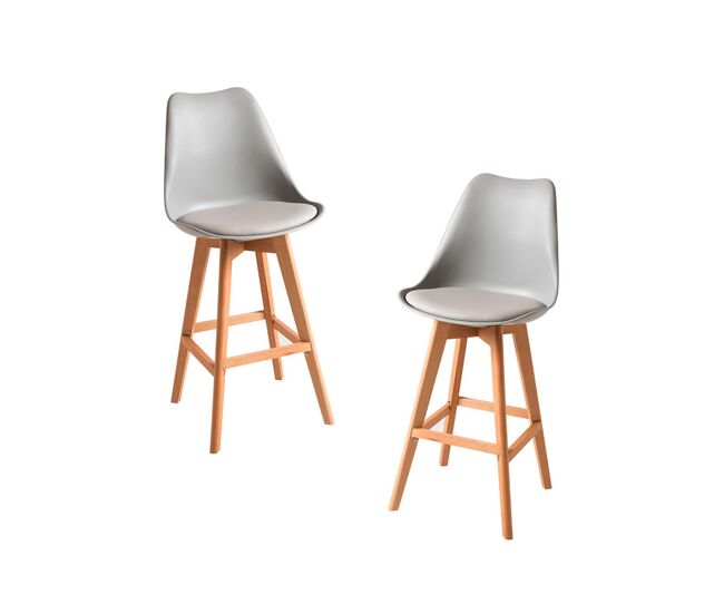 Pack 2 taburetes synk - gris