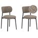 Beliani Silla de comedor CASEY Beliani Silla de comedor CASEY Gris Oscuro