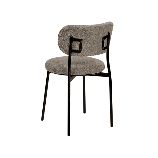 Conjunto de 2 cadeiras de jantar CASEY Bouclé Taupe