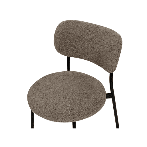 Conjunto de 2 cadeiras de jantar CASEY Bouclé Taupe