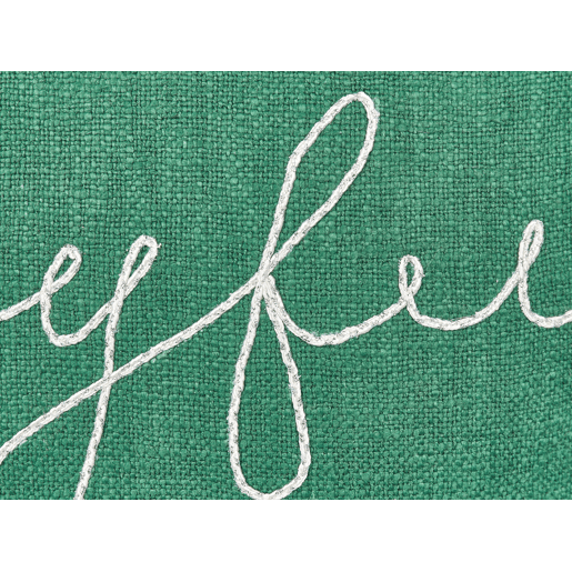 Almofada decorativa ELETTARIA Algodão 45 x 45 cm Verde Padrão natalicio