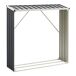 Soporte para leña Kalmar Sistema Clipping acero galvanizado 155 Soporte para leña Kalmar Sistema Clipping acero galvanizado 155 Antracita