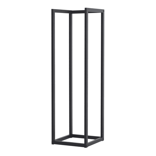 Suporte para lenha em aço Tanum 35 x 35 x 120 cm preto en.casa