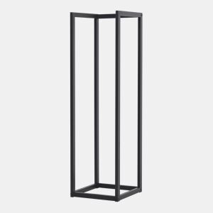 Suporte para lenha em aço Tanum 35 x 35 x 120 cm preto en.casa