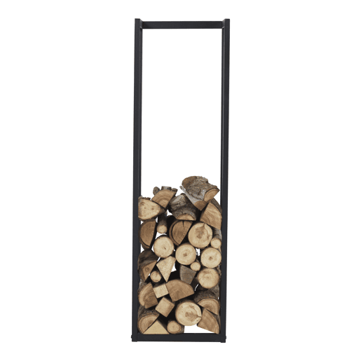 Suporte para lenha em aço Tanum 35 x 35 x 120 cm preto en.casa