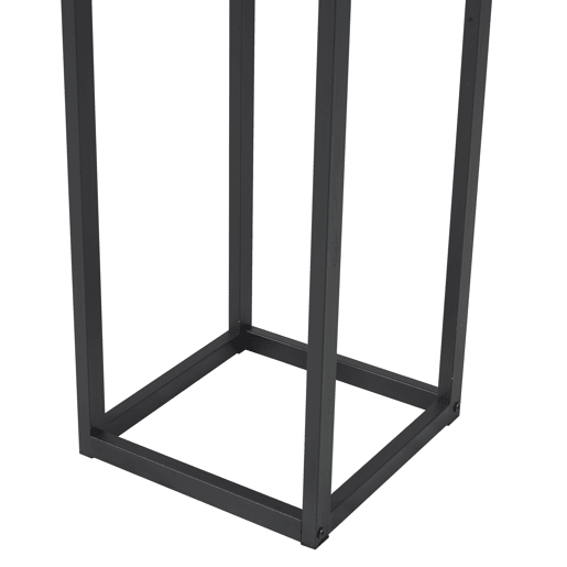 Suporte para lenha em aço Tanum 35 x 35 x 120 cm preto en.casa