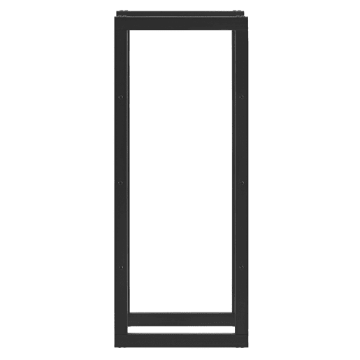 Suporte para lenha Täby em aço 40 x 25 x 100 cm preto en.casa