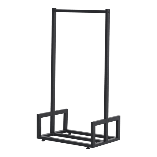Suporte para lenha em aço temperado 50 x 35 x 95 cm preto en.casa