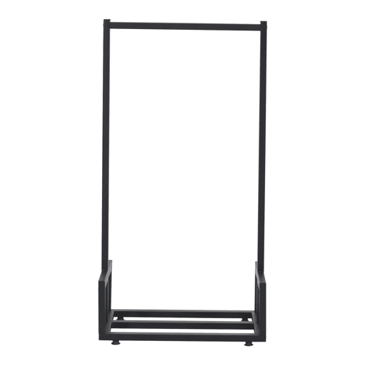 Suporte para lenha em aço temperado 50 x 35 x 95 cm preto en.casa