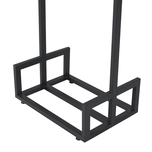 Suporte para lenha em aço temperado 50 x 35 x 95 cm preto en.casa