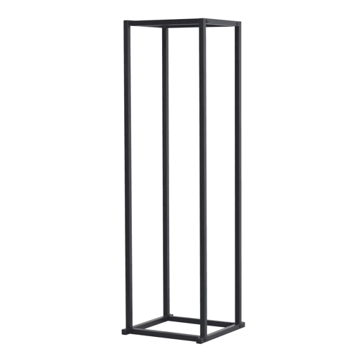Suporte para lenha Tibro em aço 35 x 35 x 120 cm preto en.casa