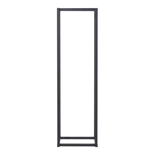 Suporte para lenha Tibro em aço 35 x 35 x 120 cm preto en.casa