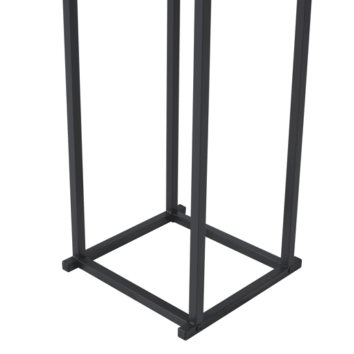 Suporte para lenha Tibro em aço 35 x 35 x 120 cm preto en.casa