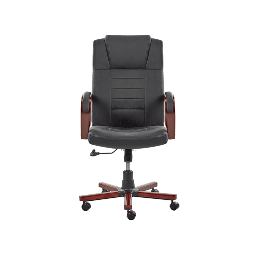 Cadeira de massagem DIAMOND com aquecimento Pele Preto