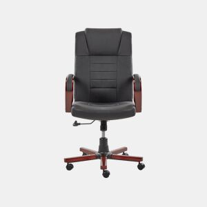 Cadeira de massagem DIAMOND com aquecimento Pele Preto