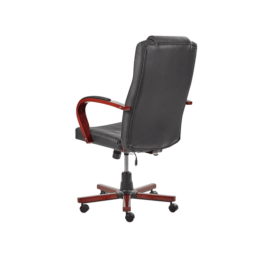 Cadeira de massagem DIAMOND com aquecimento Pele Preto