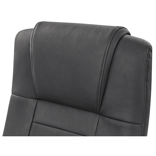Cadeira de massagem DIAMOND com aquecimento Pele Preto