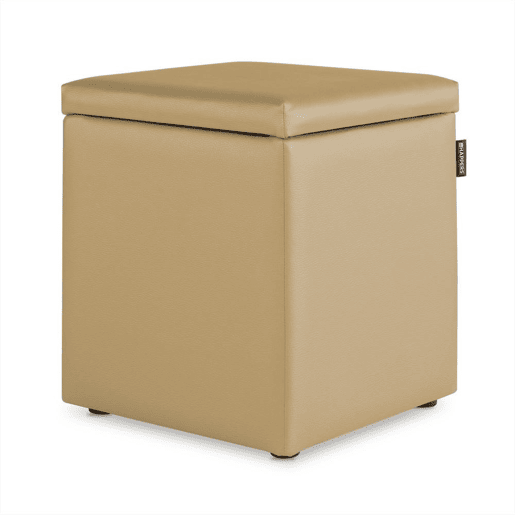 Almofadas Bege Puff Cube Arcon Leatherette Interior PACK 2 UNIDADES HAPPERS