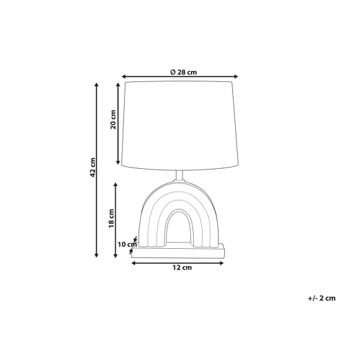 Beliani Candeeiro de mesa TITNA Beliani Candeeiro de mesa TITNA