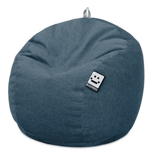 Puff Bola Aveludado Vintage Azul Escuro Único HAPPERS
