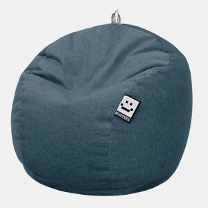 Puff Bola Aveludado Vintage Azul Escuro Único HAPPERS