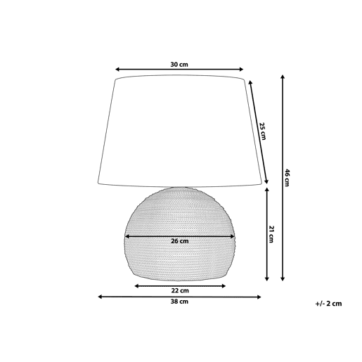 Beliani Candeeiro de mesa GROWEE Beliani Candeeiro de mesa GROWEE