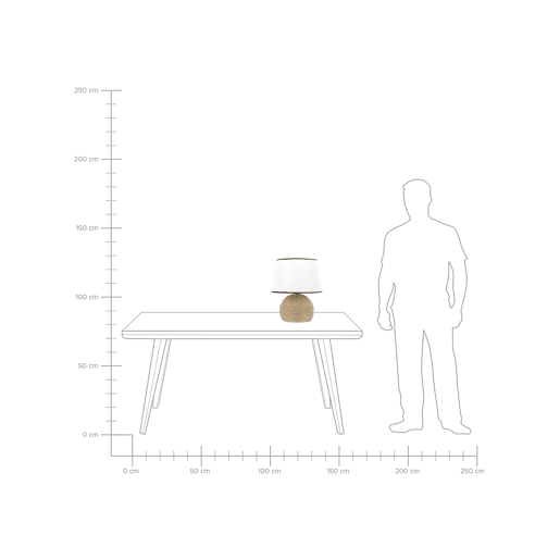 Beliani Candeeiro de mesa GROWEE Beliani Candeeiro de mesa GROWEE