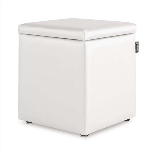 Puff Cube Arcon Leatherette Interior White Happers PACK 2 UNIDADES HAPPERS