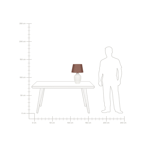 Beliani Candeeiro de mesa ARCOS Beliani Candeeiro de mesa ARCOS