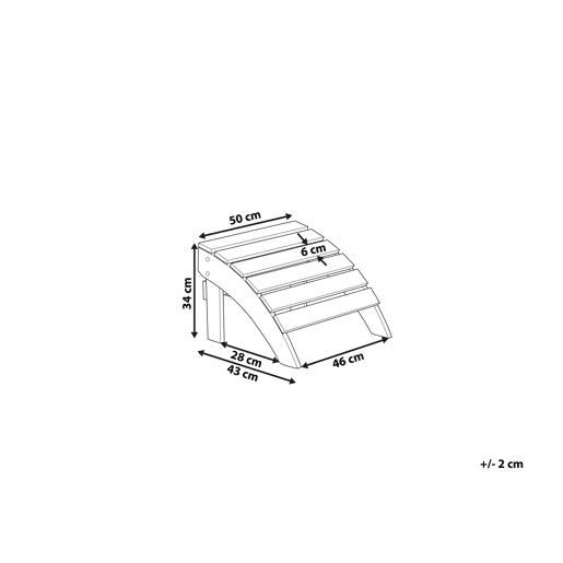 Beliani Repousa-pés ADIRONDACK