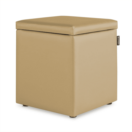 Almofadas Bege Puff Cube Arcon Leatherette Interior 1 UNIDADE HAPPERS