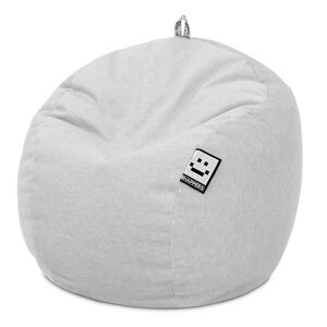 Puff Bola Aveludado Vintage Cinza Claro Único HAPPERS